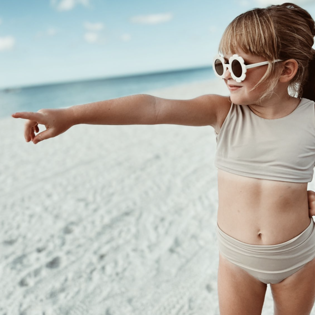 Flower Sunglasses | White