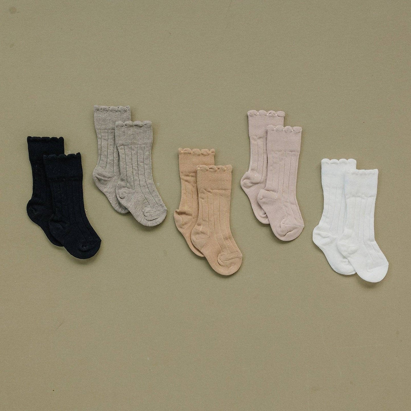 Olivia Knee High Socks | Black