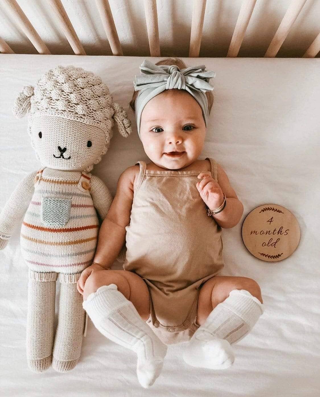 Olivia Knee High Socks | Sand
